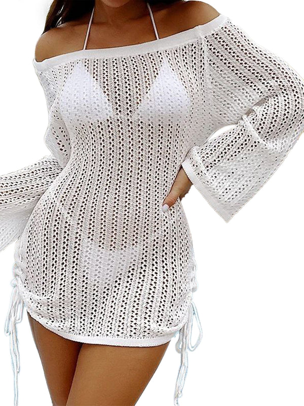 Rovioo Hollow-Out Beach Dress