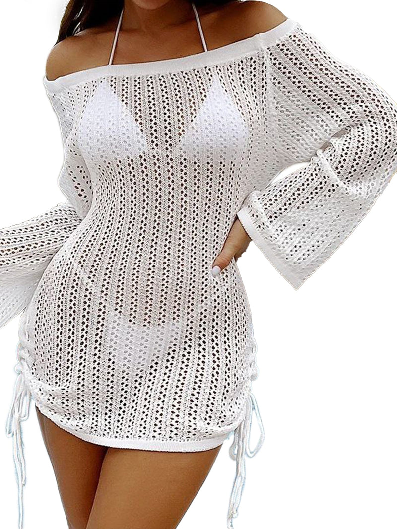 Rovioo Hollow-Out Beach Dress