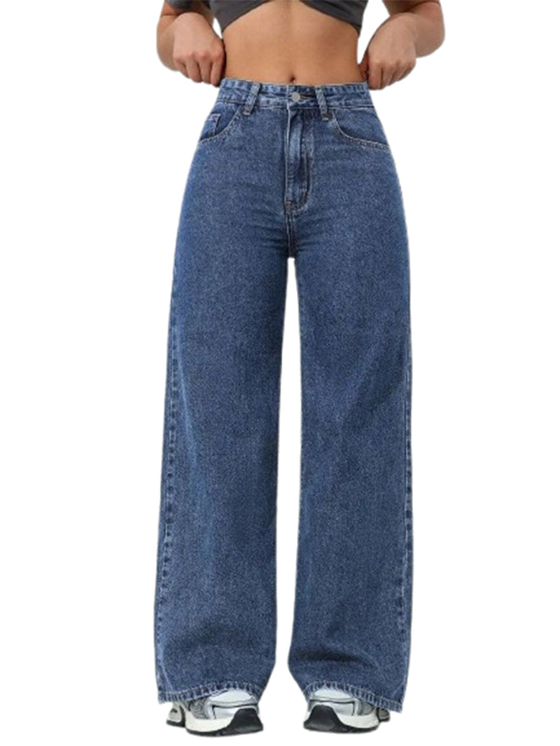 Rovioo Retro Wide-Leg Jeans