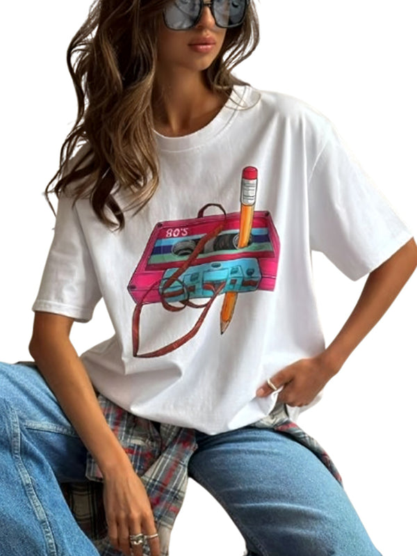 Rovioo Vintage Print Tee
