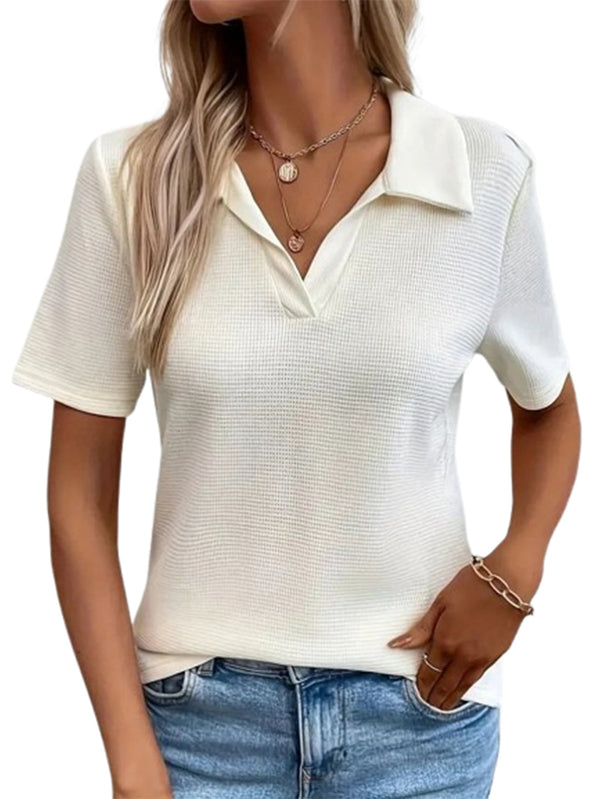 Rovioo Lapel Casual Tee