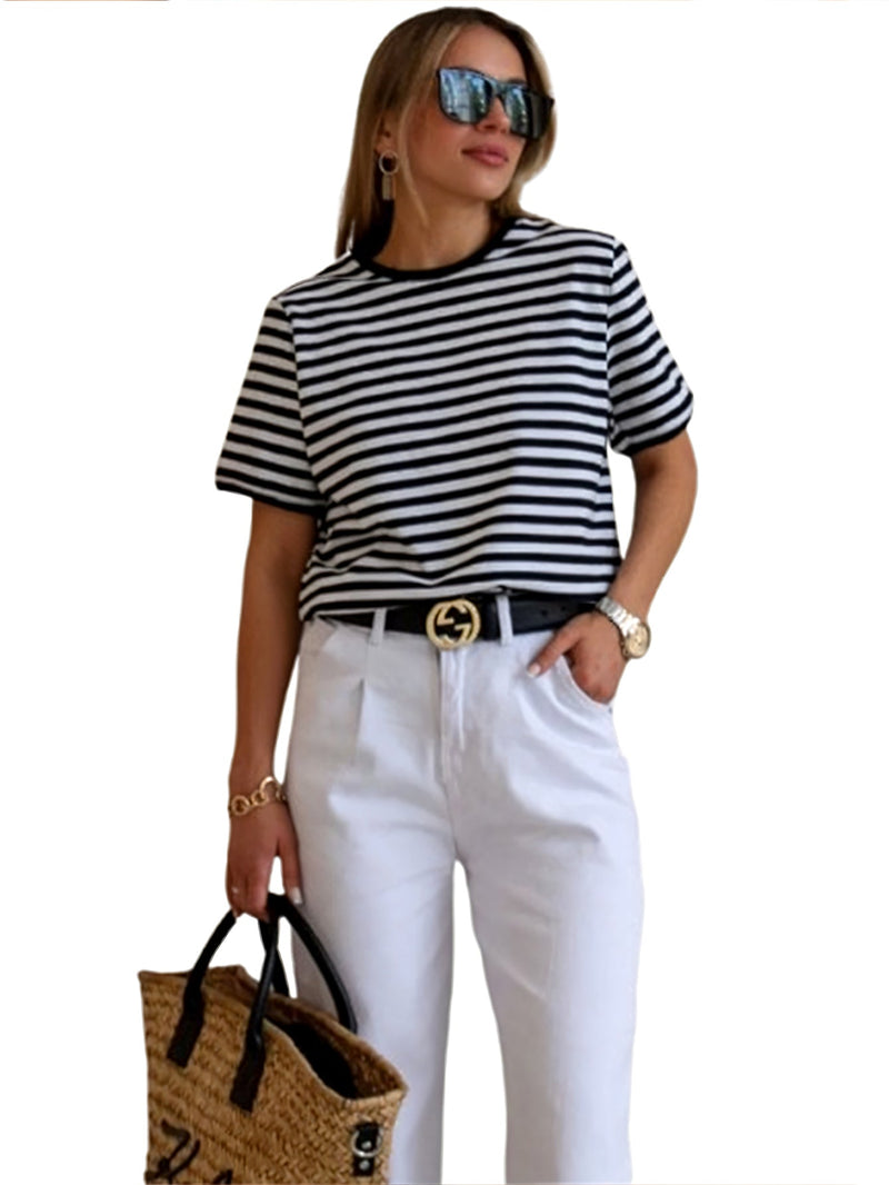 Rovioo Striped Commuter Tee