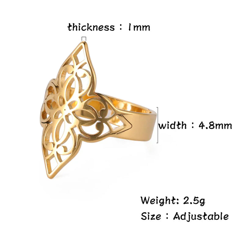 Athena Allure Designer Fliigree Flower Rings