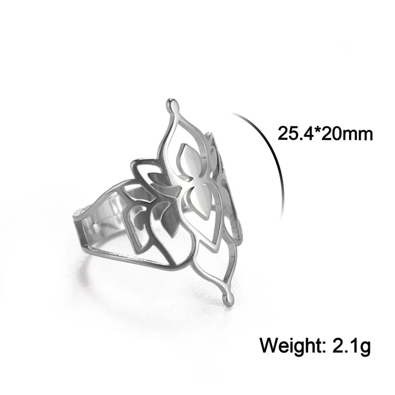 Athena Allure Designer Fliigree Flower Rings