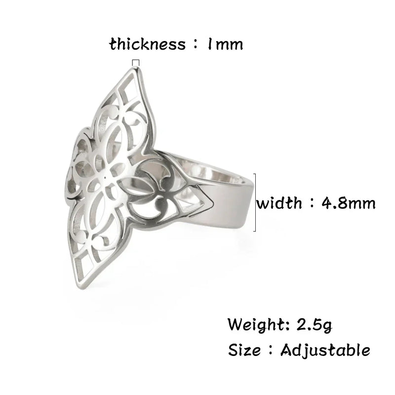 Athena Allure Designer Fliigree Flower Rings