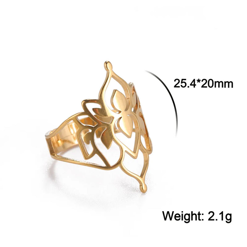 Athena Allure Designer Fliigree Flower Rings