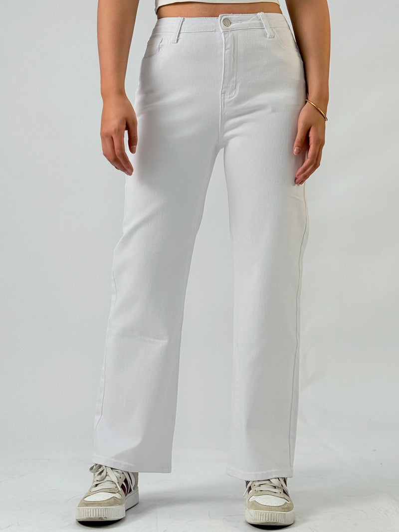 Rovioo Y2K Classic White Jeans