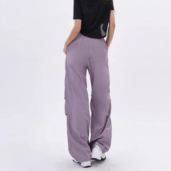 Rovioo Y2K Harajuku Parachute Cargo Pants