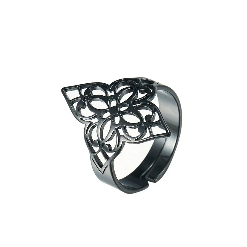 Athena Allure Designer Fliigree Flower Rings
