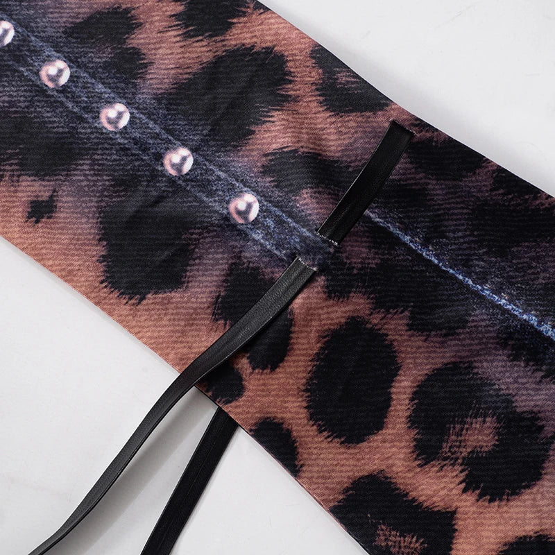 Rovioo CUTENOVA Tie-Dye Mini Dress with Grommet Details