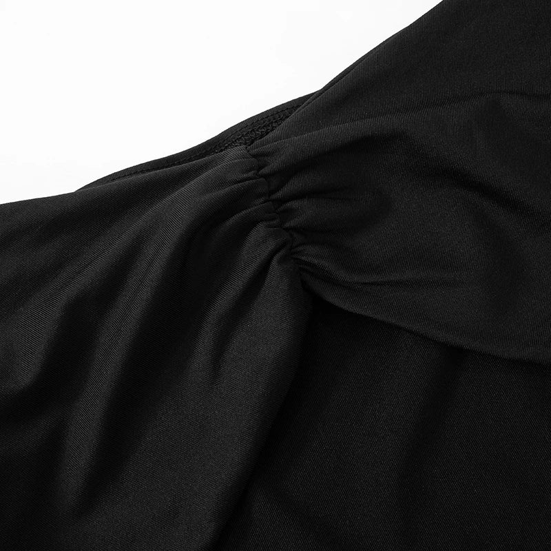 ROVIOO CUTENOVA Two-Piece Set with Lace Panel Skirt