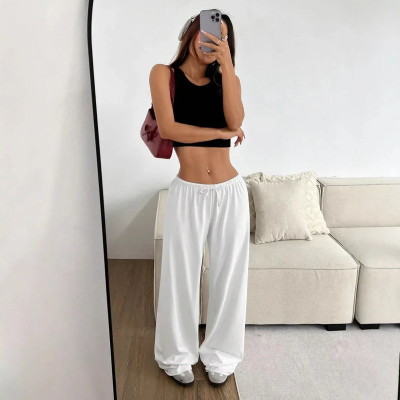 Rovioo relaxed Wide-Leg Sweatpants