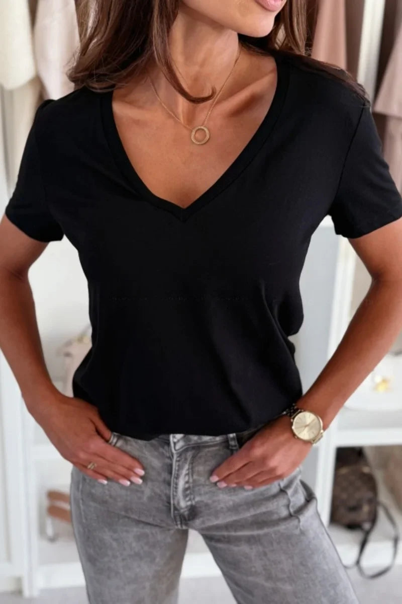 Rovioo Vibe V-Neck Tee – Summer 2025