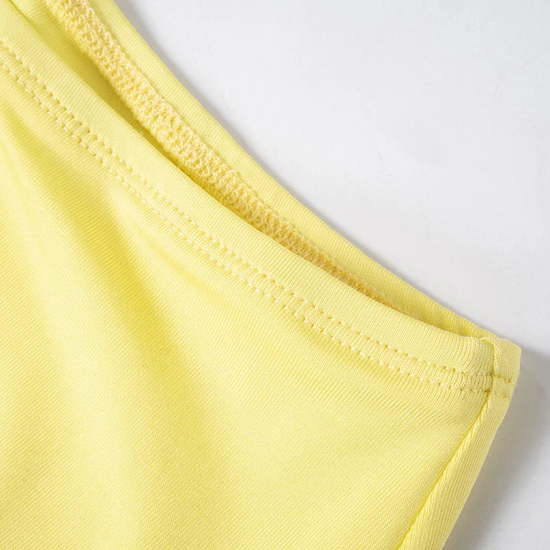 Rovioo Women Sexy Club Two Piece Set Summer Fashion Sleeveless