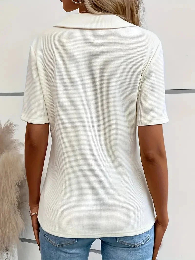 Rovioo Lapel Casual Tee