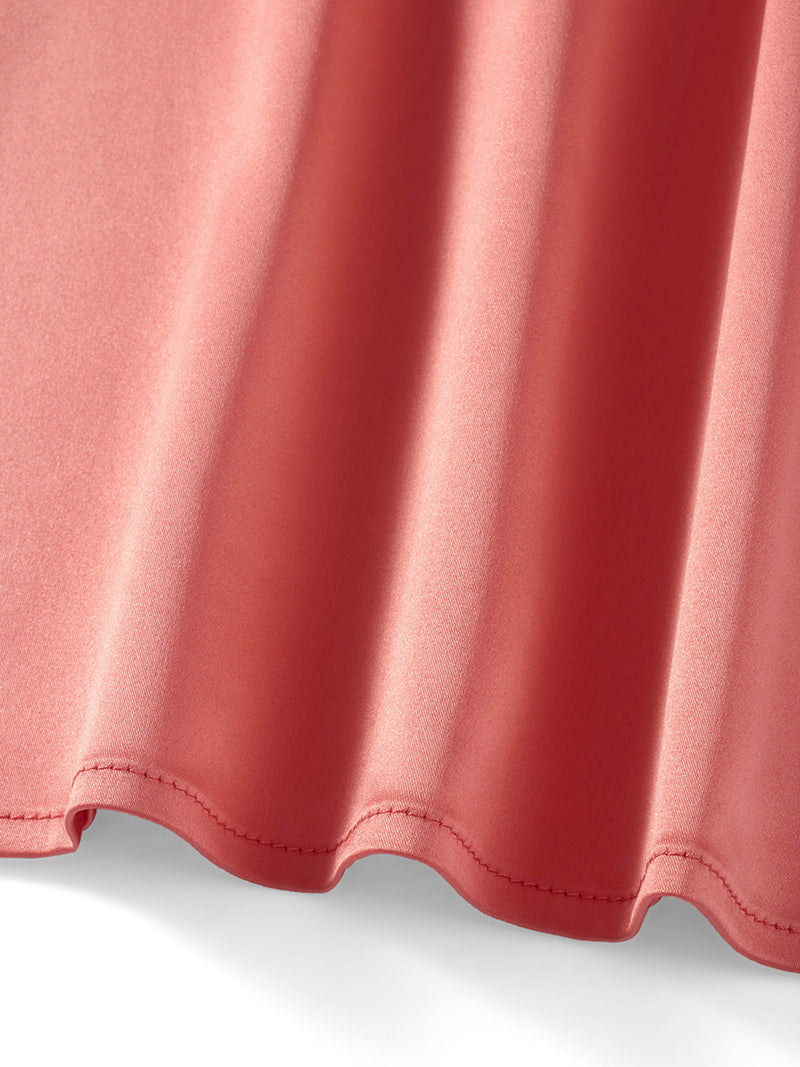 Rovioo Satin Mini Dress with 3D Floral Embellished Straps