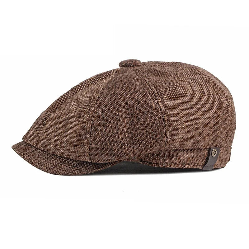 Athena Allure Designer Herringbone Flat Cap