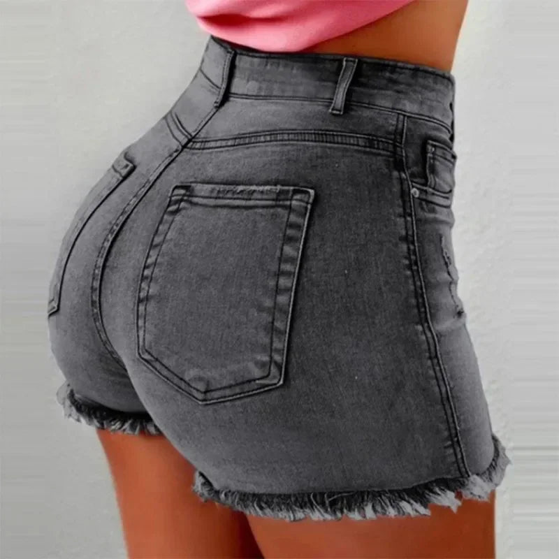 Rovioo Stretch Denim Hot Pants