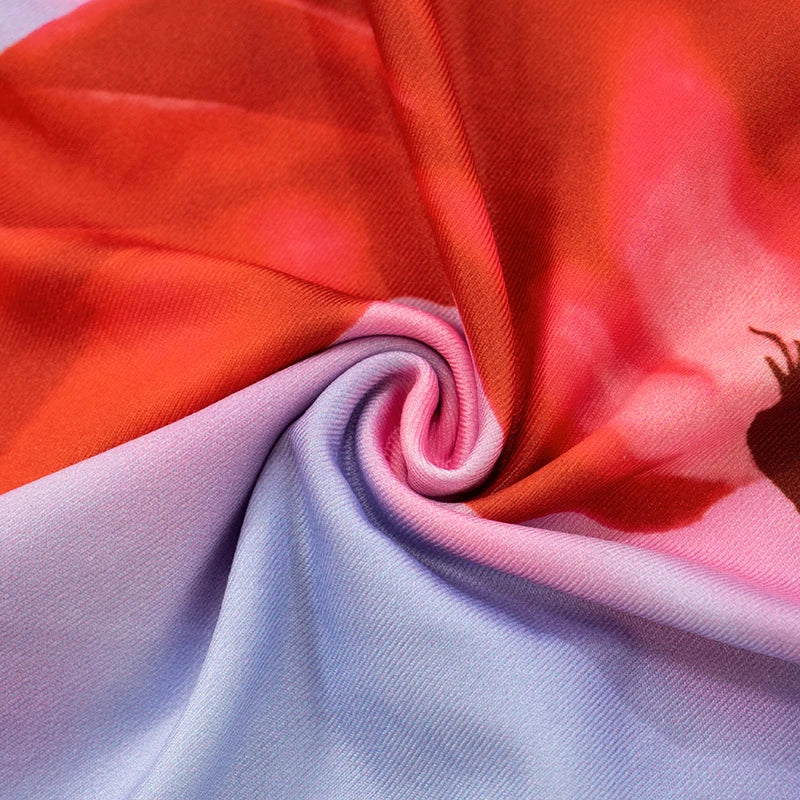 ROVIOO CUTENOVA - Tropical Floral Strapless Maxi Dress