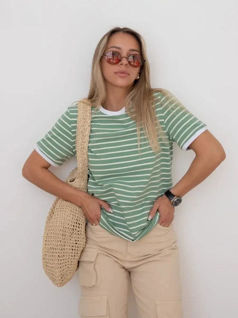 Rovioo Striped Commuter Tee