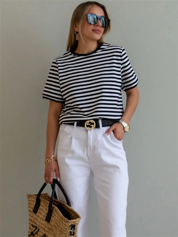 Rovioo Striped Commuter Tee