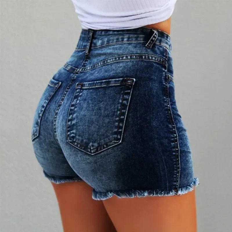 Rovioo Stretch Denim Hot Pants