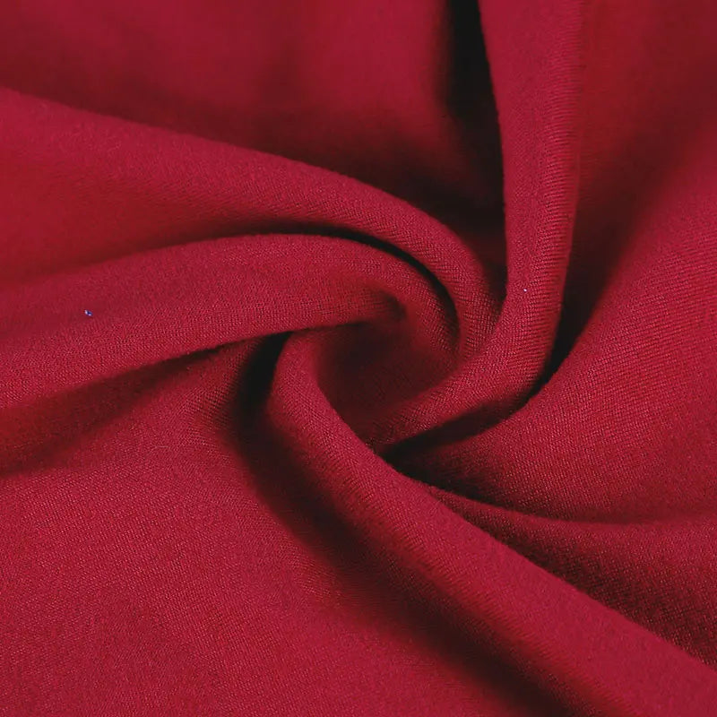 Rovioo Sultry Red Cutout Halter Maxi Dress