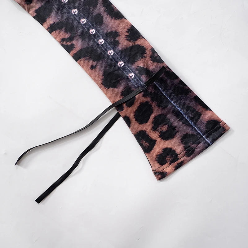 Rovioo CUTENOVA Tie-Dye Mini Dress with Grommet Details