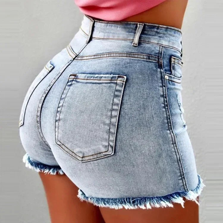 Rovioo Stretch Denim Hot Pants