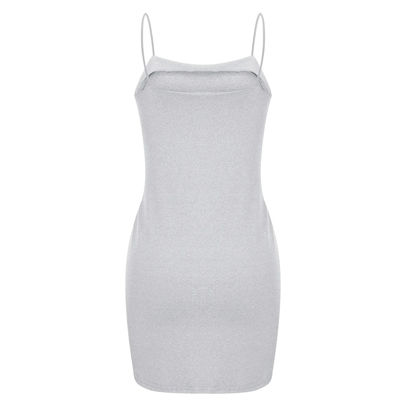Rovioo Classic Bodycon Mini Slip Dress