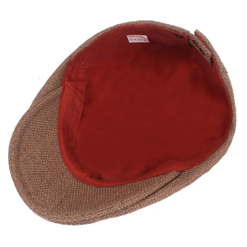 Athena Allure Designer Herringbone Flat Cap