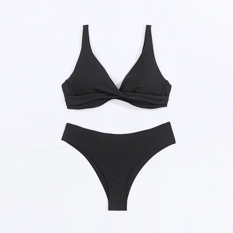 Rovioo Classic Low-Waist Bikini Set