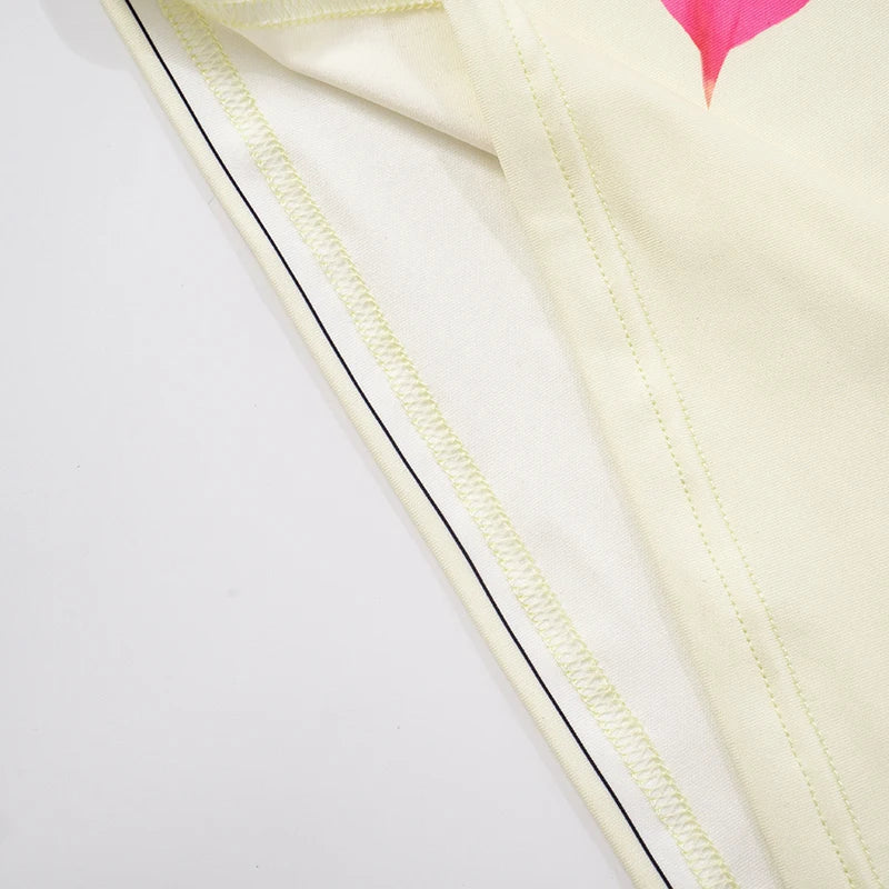 ROVIOO CUTENOVA Tropical Hibiscus Print Tube Dress