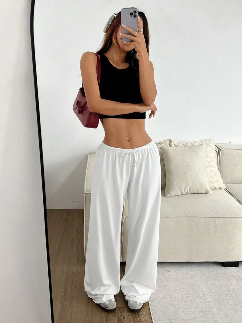 Rovioo relaxed Wide-Leg Sweatpants