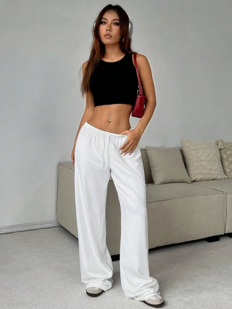 Rovioo relaxed Wide-Leg Sweatpants