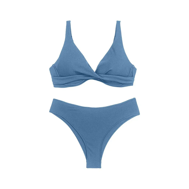 Rovioo Classic Low-Waist Bikini Set