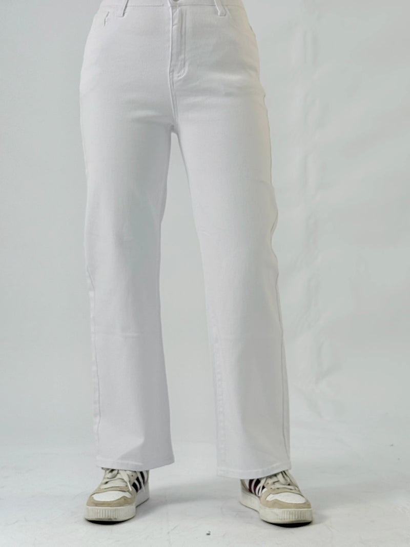 Rovioo Y2K Classic White Jeans