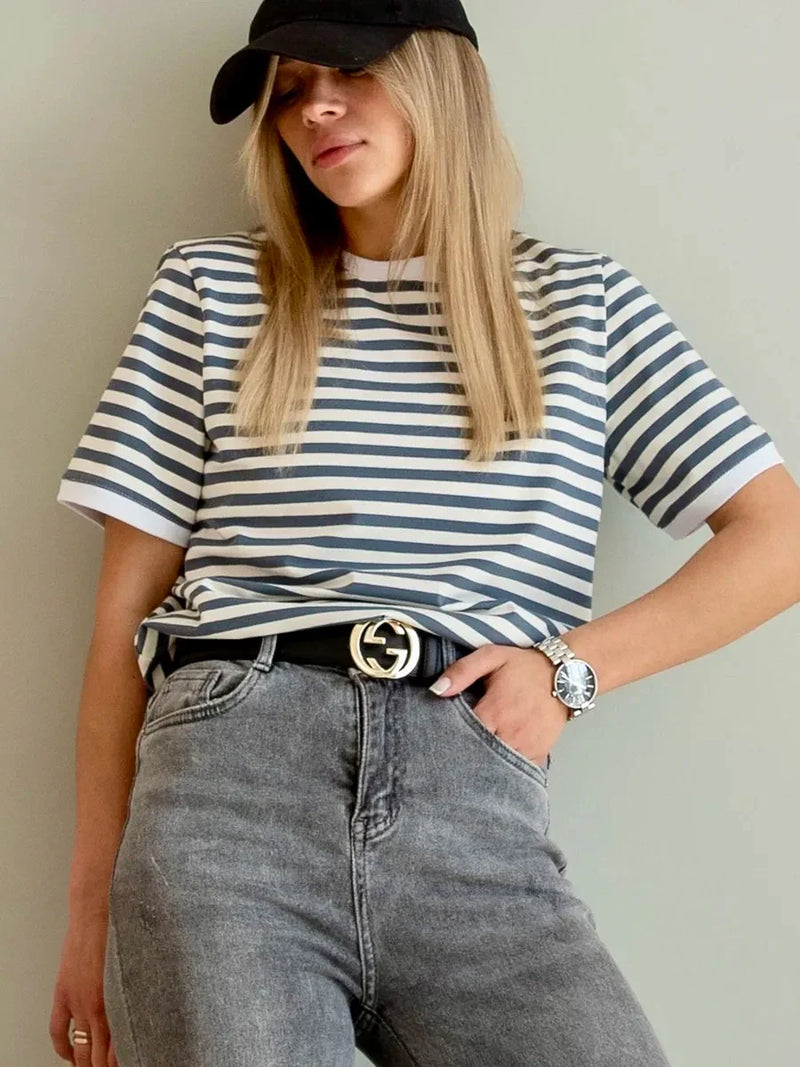 Rovioo Striped Commuter Tee