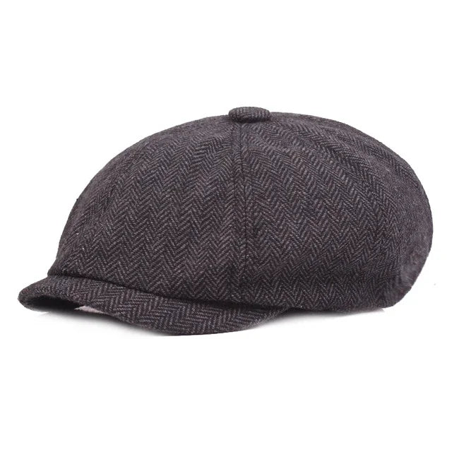 Athena Allure Designer Herringbone Flat Cap