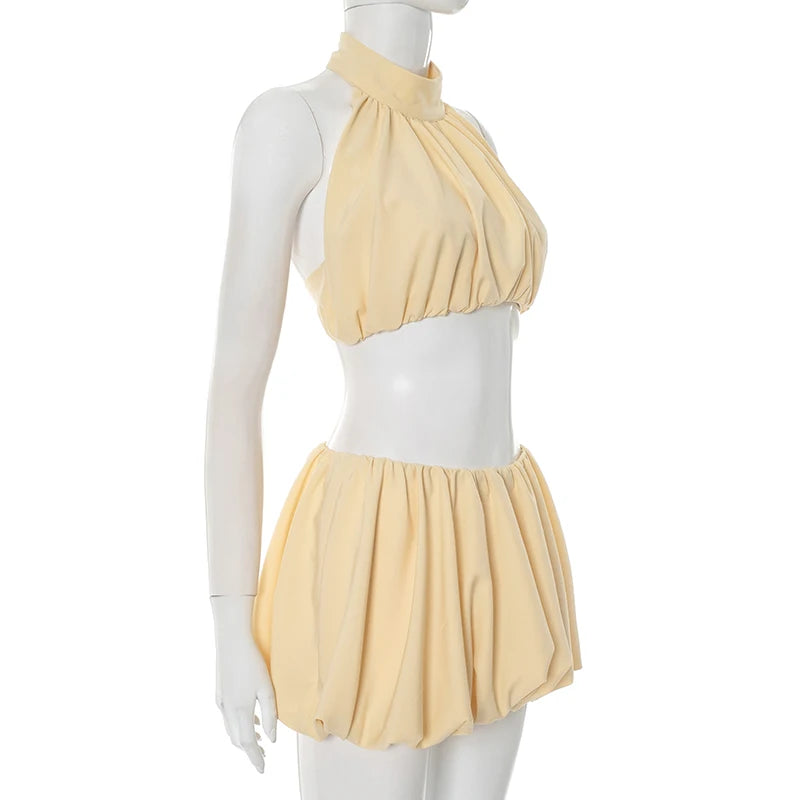 Rovioo CUTENOVA Women’s Summer New Fashion Two-Piece Set